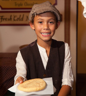 Dickens Fair Cookies and Milk